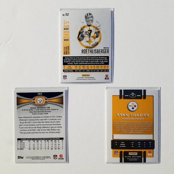 Pittsburgh Steelers 9 Card Lot [FBL] [27_6] - Picture 8 of 8